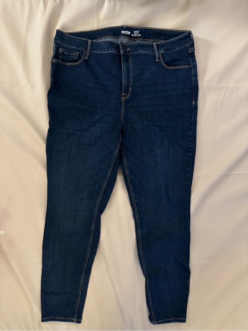 Old Navy Rockstar Super Skinny High Rise Women'sJeans - Dark Blue - Picture 2 of 6
